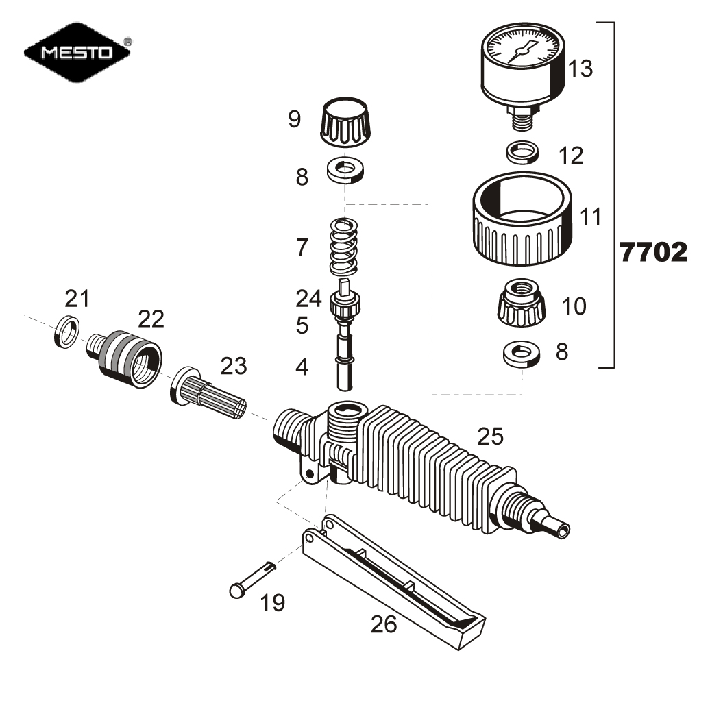 MESTO Dichtungssatz NBR für Abstellventil 1330B, 2308, 2308FS, 6308 und 6308G