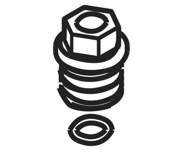 Mesto Führungsbuchse 7254M mit O-Ring für Rückenspritzen 3552 und 3558